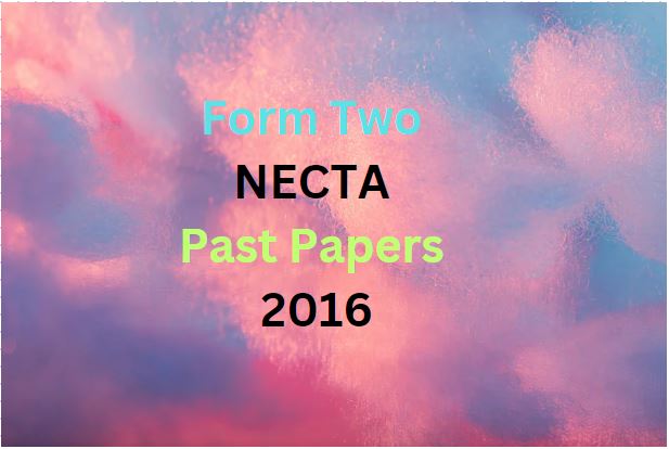 Form Two NECTA Past Papers 2016