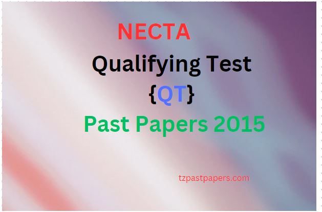 Qualifying Test QT Past Papers 2015