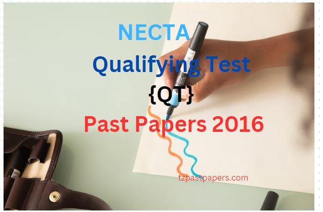 Qualifying Test QT Past Papers 2016