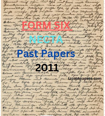 NECTA Form Six Past Papers 2011