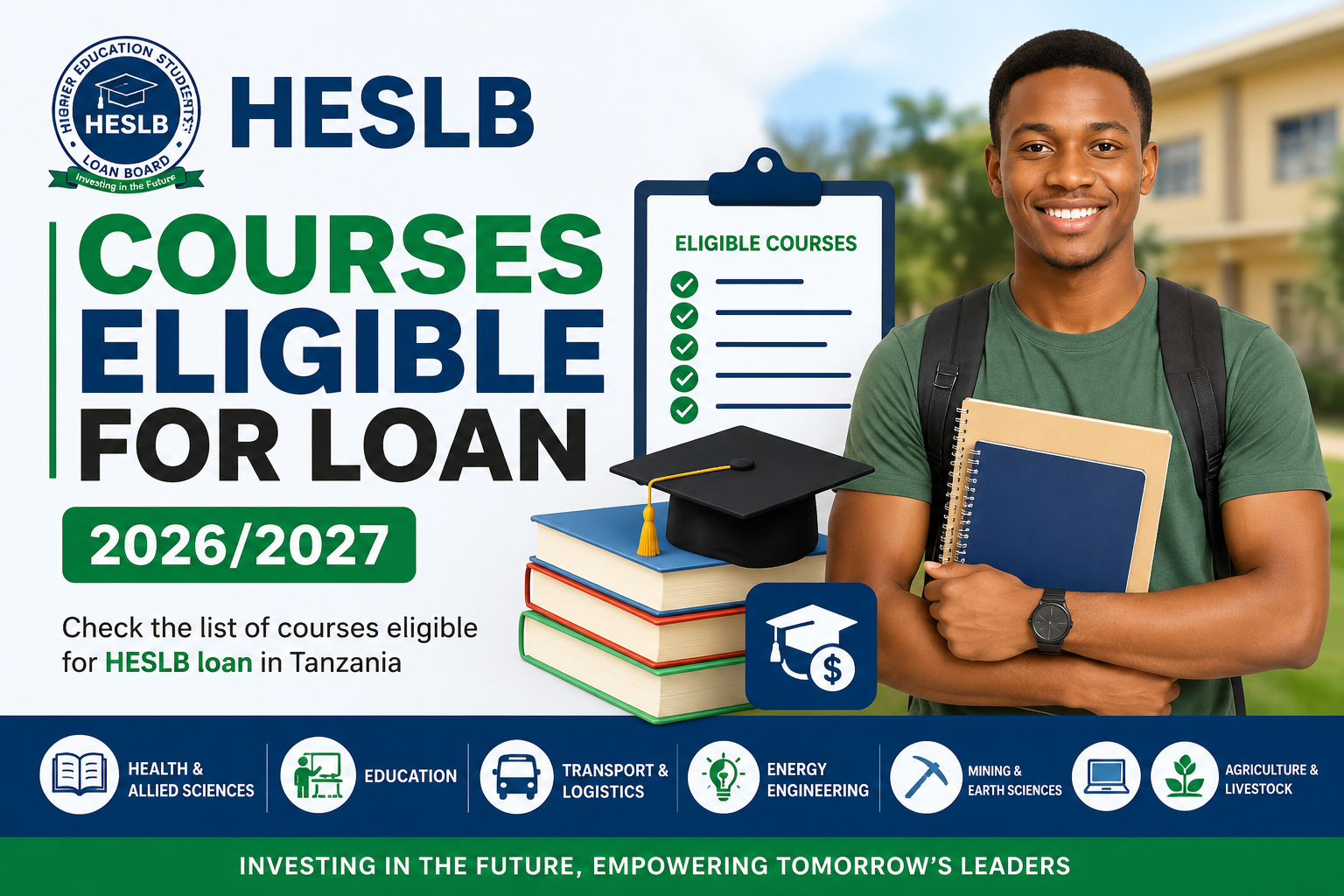 HESLB COURSES ELIGIBLE FOR LOAN 2026/2027